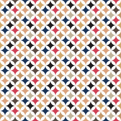Pastel color Japanese geometric diamond decorative pattern. 