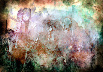 Abstract grunge creative wallpaper with different colors