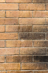 Vintage wall old brickwork, Old authentic city wall brickwork