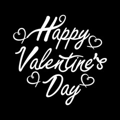 Valentines Day card design. heart with hand drawn typographic lettering isolated on background. Vector love Illustration of a Valentines Day EPS10.