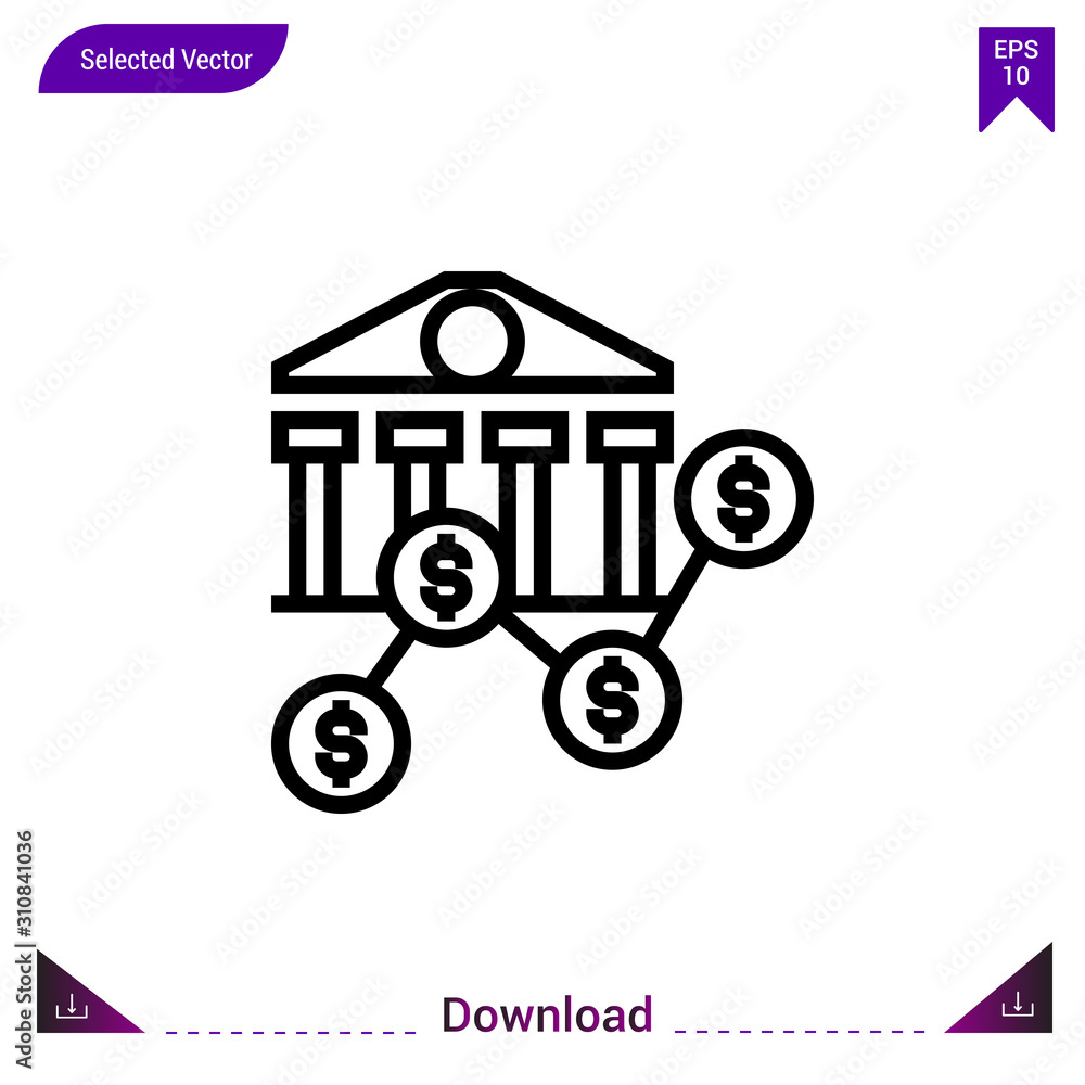 Poster analysis icon vector . best modern, simple, isolated, application ,statistical-analysis icons, logo,