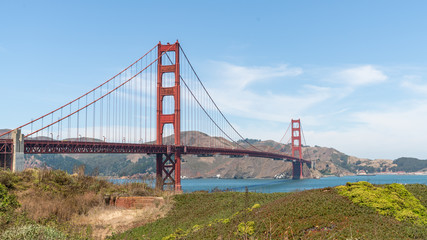 Golden Gate Bridge on a sunny summer day, San Francisco, USA