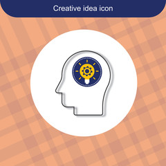 Human creative  idea concept