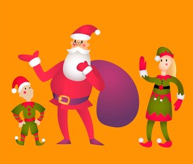 Xmas pack - Santa | Elf girl and boy