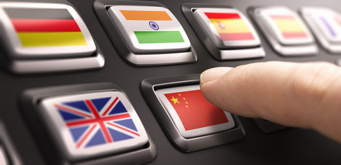 Chinese Language Concept. Online Translation