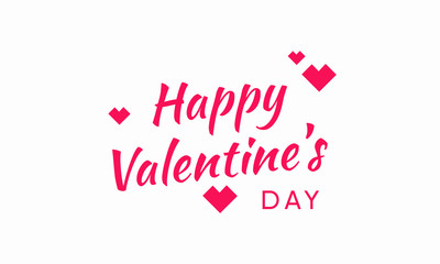 Vector illustration on the theme of Valentine's Day on February 14th.