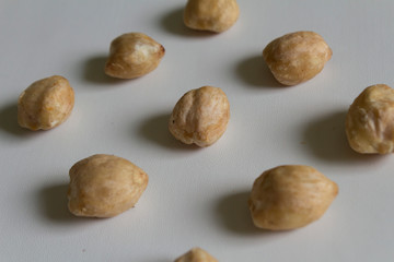 Obraz premium Candle-nut on white background