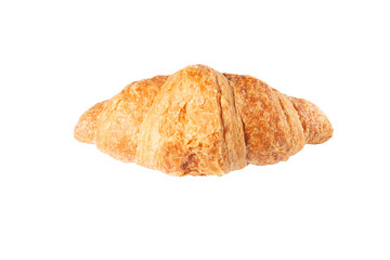 Croissant orange on a white background isolate