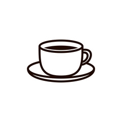 Coffee cup vector on white background