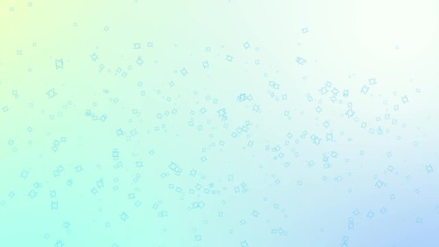 Blue Star Of David Animated Background