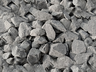 construction and decoration of gardening purpose crushed stone.