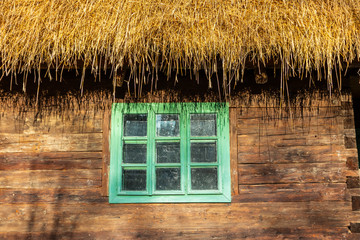 Romanian traditional houses. Duplex of potters