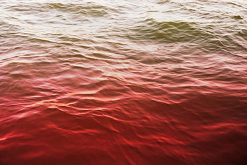 ocean water and sea wave pattern in colorful image