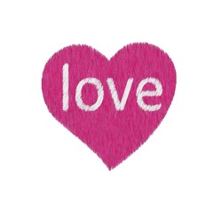 Kompozycje i ilustracje Valentines day pink hearts with love