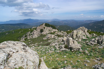 Fototapeta na wymiar Vista del Monte Eccas