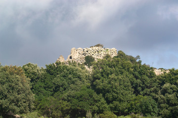 Vista del nuraghe Mont'Arbu