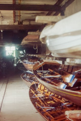 Fototapeta na wymiar Boat and kayak storage