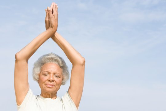 Senior Woman Practicing Yoga