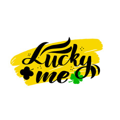 Poster for St. Patricks Day - lettering greeting card. 