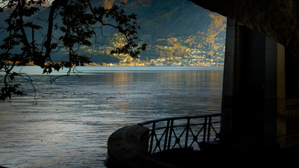 Lac Majeur, vue depuis Locarno, Suisse