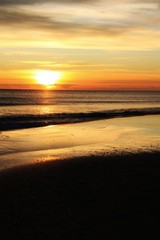 Sunrise on the beach in Arenales del Sol, Alicante