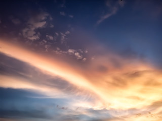 dramatic sky with clouds