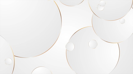 Grey bronze circles abstract corporate background