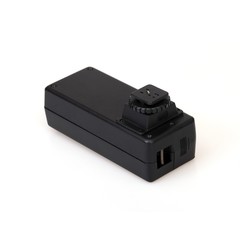 Infrared synchronizer for photographic equipment isolated on white background