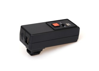 Infrared synchronizer for photographic equipment isolated on white background