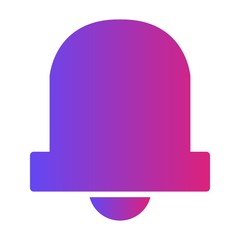Glyph Gradient Bell icon isolated on background