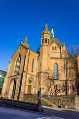 Fototapeta na wymiar Trefoldighetskirken (Holy Trinity Church) in Oslo, Norway