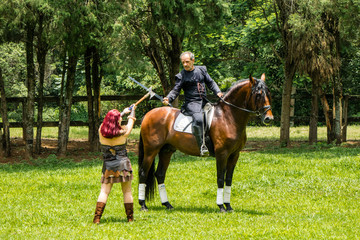 ensaio fotografico  com vestis medirvais