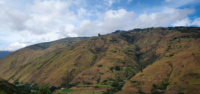Sunny day at Bocono mountains, Trujillo State. Venezuela