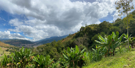 Fototapeta na wymiar View of Bocono city Trujillo, State. Venezuela