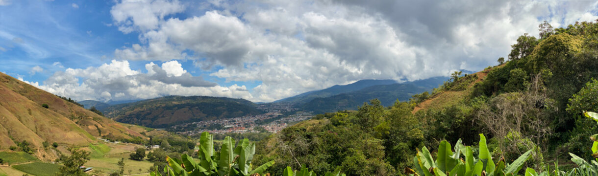 View of Bocono city Trujillo, State. Venezuela