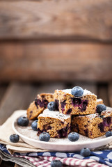 Blueberry buckwheat coffee cake