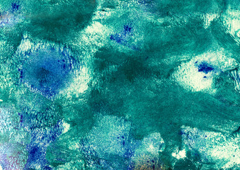 Abstract hand-made pattern, multi-colored background, imitation of oil or watercolor painting, fantastic landscape