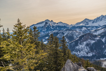 Widok z Rusinowej Polany w Tatrach