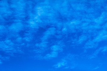 Fototapeta na wymiar Blue morning sky with white clouds white clouds on blue sky