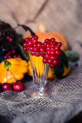Autumn still life from his harvest