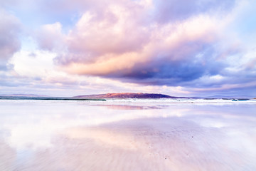 Narin Strand is a beautiful large blue flag beach in Portnoo, County Donegal in Ireland