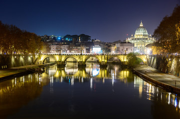 Fototapeta na wymiar Rome at Night