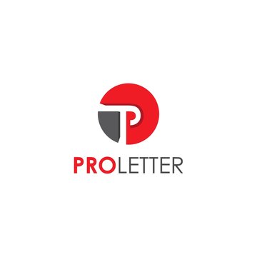 Pro Letter logo simple and modern