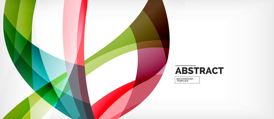 Colorful wave lines abstract background, color line for business or techno presentation