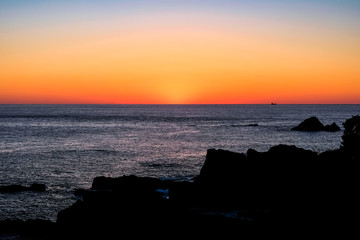 本州最南端 串本町 潮岬からの夕陽