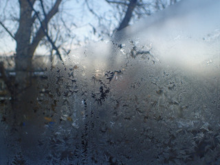 vitre en hiver