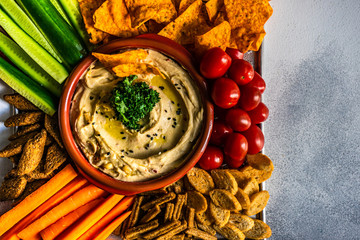 Traditional dish hummus