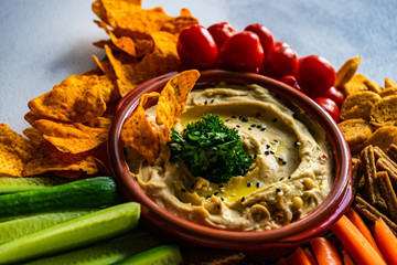 Traditional dish hummus