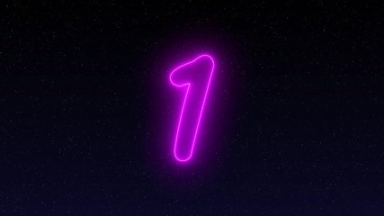 Countdown Happy New Year 2020 greeting text with sparkling firework, fireworks explosion on night star sky background. High-quality best stock footage of countdown fireworks and Happy New Year 2020 - Powered by Adobe