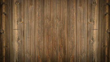 Fototapeta premium old brown rustic dark weathered wooden texture - wood background